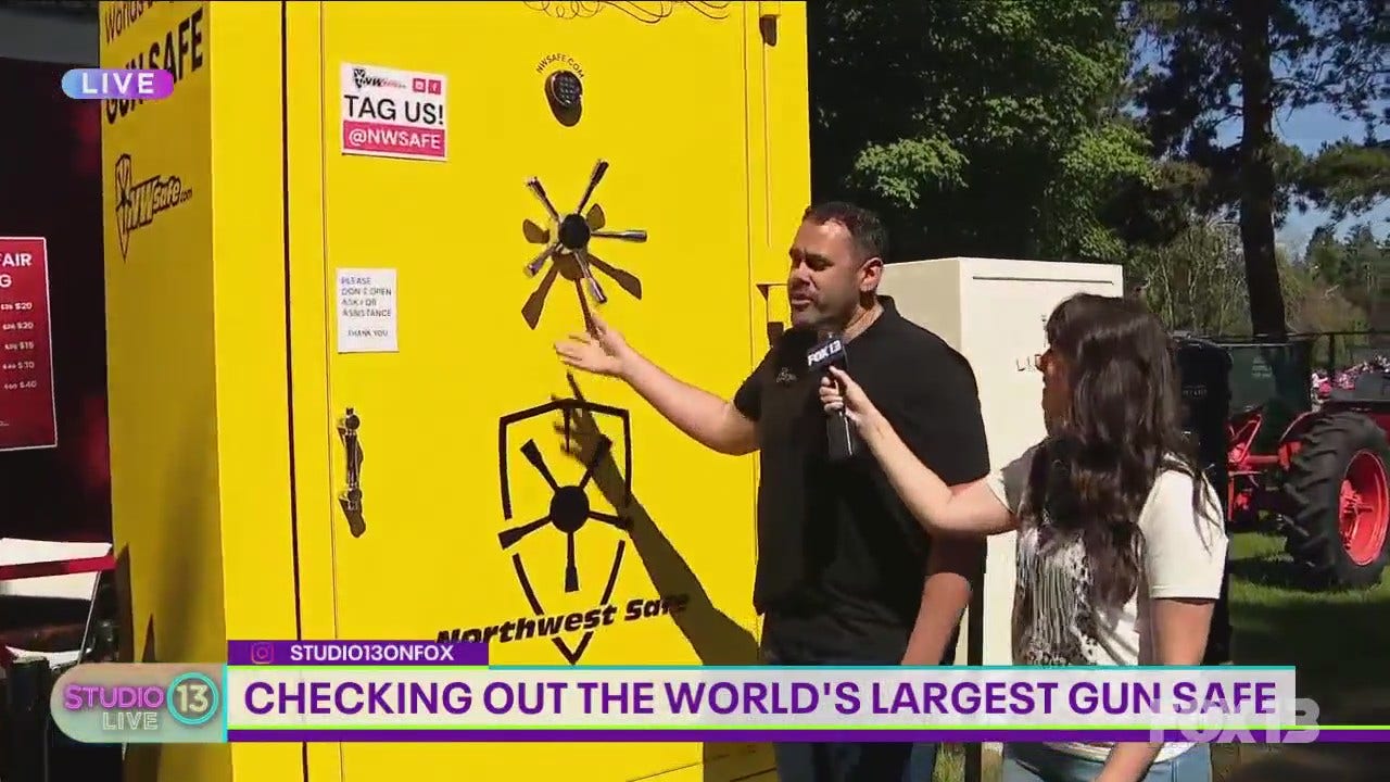 Checking out the World's Largest Gun Safe at the King County Fair | FOX ...