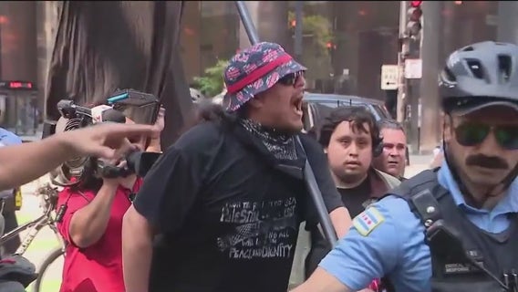 Chicago anti-ICE protests prompt street closures while car speeds into crowd