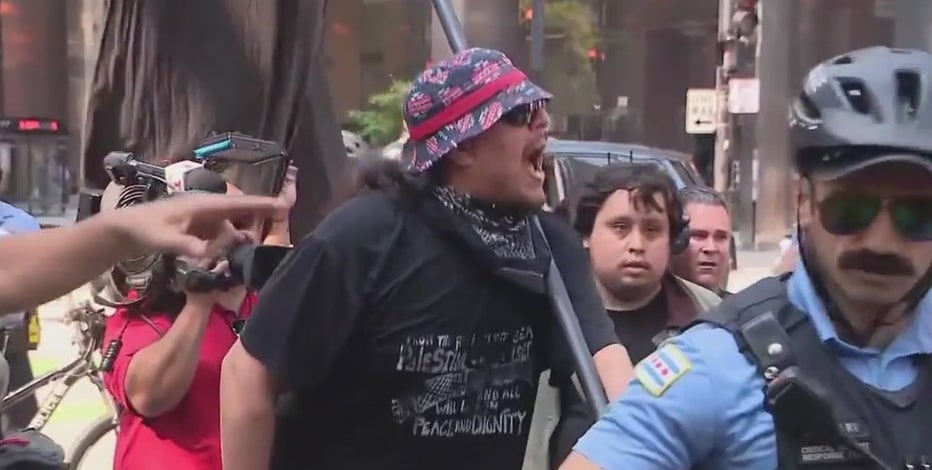 Chicago anti-ICE protests prompt street closures while car speeds into crowd