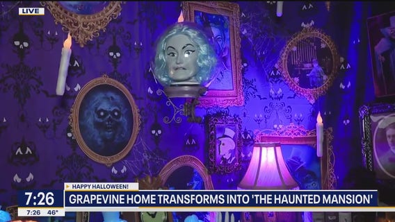 Grapevine home transforms into 'The Haunted Mansion'