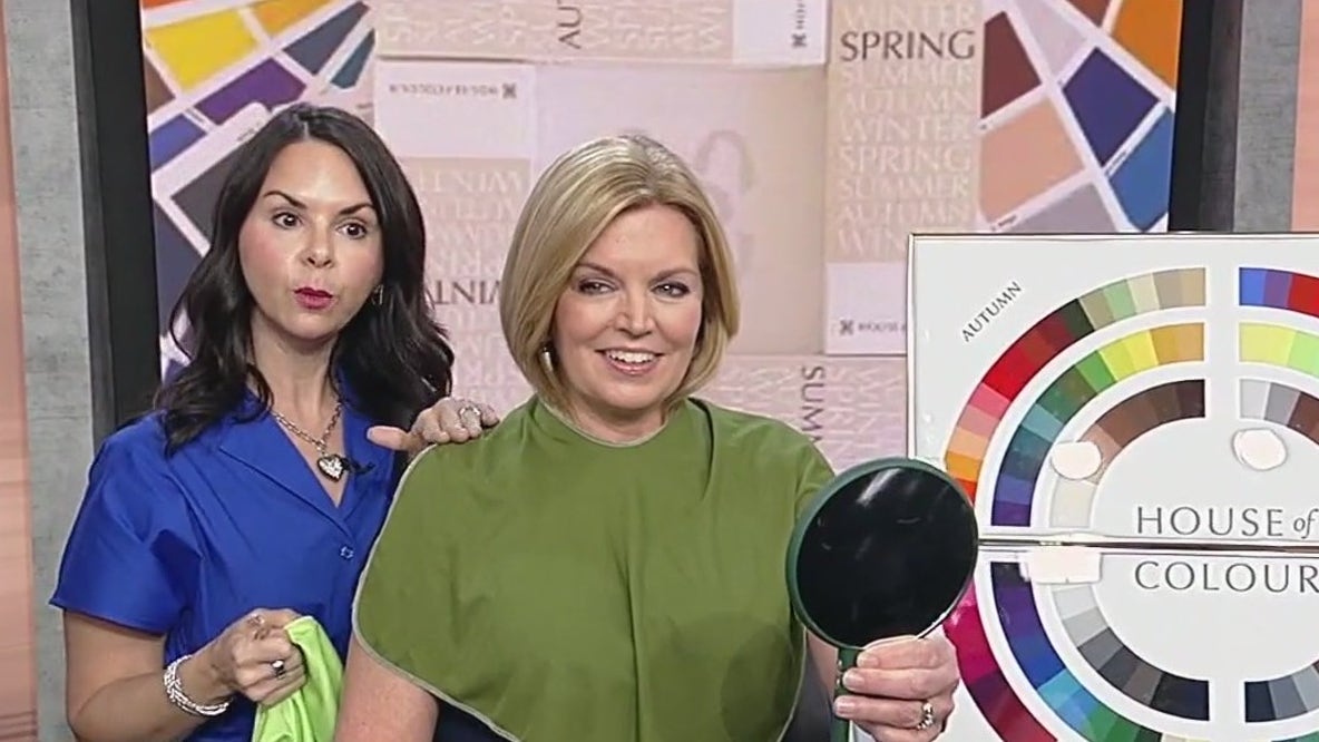 The Good Day team tries color analysis