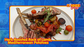 Dinner DeeAs: Herb Roasted Rack of Lamb, Mediterranean Potatoes