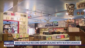 West Seattle record shop dealing with water damage