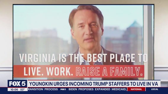 Glenn Youngkin 'personally invites' new Trump admin to settle in Virginia