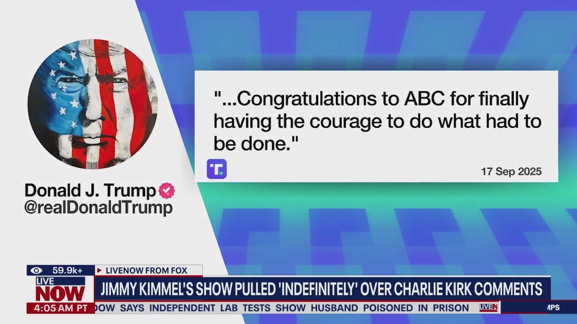 Presidents Trump, Obama react to ABC's Jimmy Kimmel decision