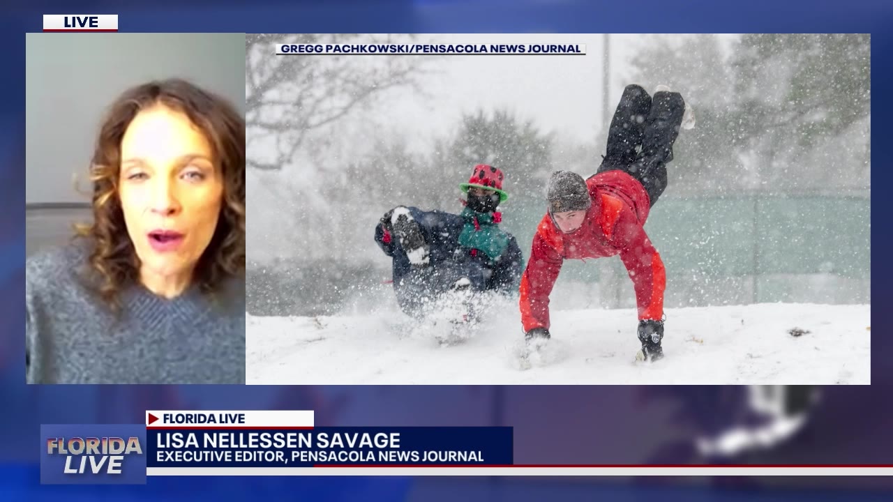 Pensacola sees record-setting levels of snowfall