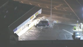 Police chase suspect crash into 7-Eleven