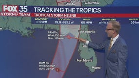 Tropical Storm Helene picks up speed as it approaches Gulf