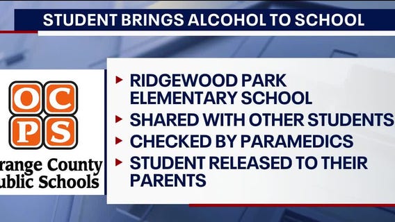Orange County student brings alcohol to school