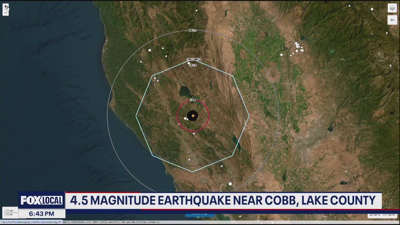 4.5 magnitude earthquake near Cobb in Lake County | KTVU Fox 2