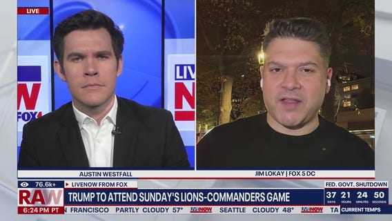 Trump to attend Sunday's Lions-Commanders game