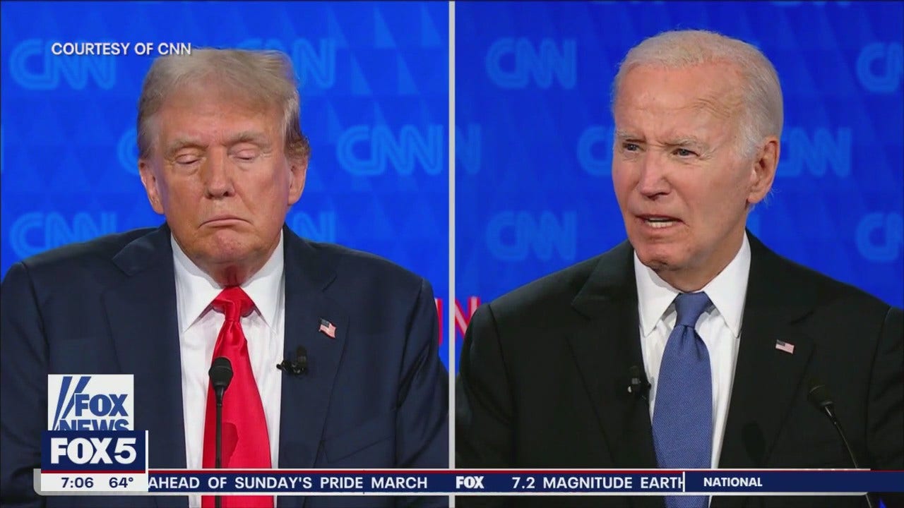 Biden Vs Trump Presidential Debate Fox 5 New York 8548