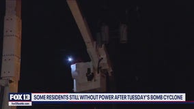 Some residents still without power