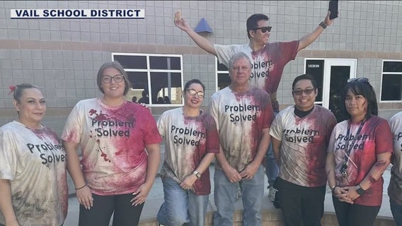 Arizona school district responds after teachers wear "Problem Solved" shirts