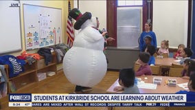 Students at Kirkbride school learn about the weather