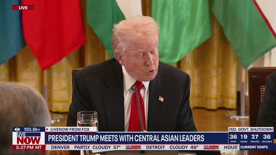 Trump hosts Central Asian leaders, talks shutdown