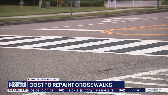 Cost of repainting Seminole County crosswalks