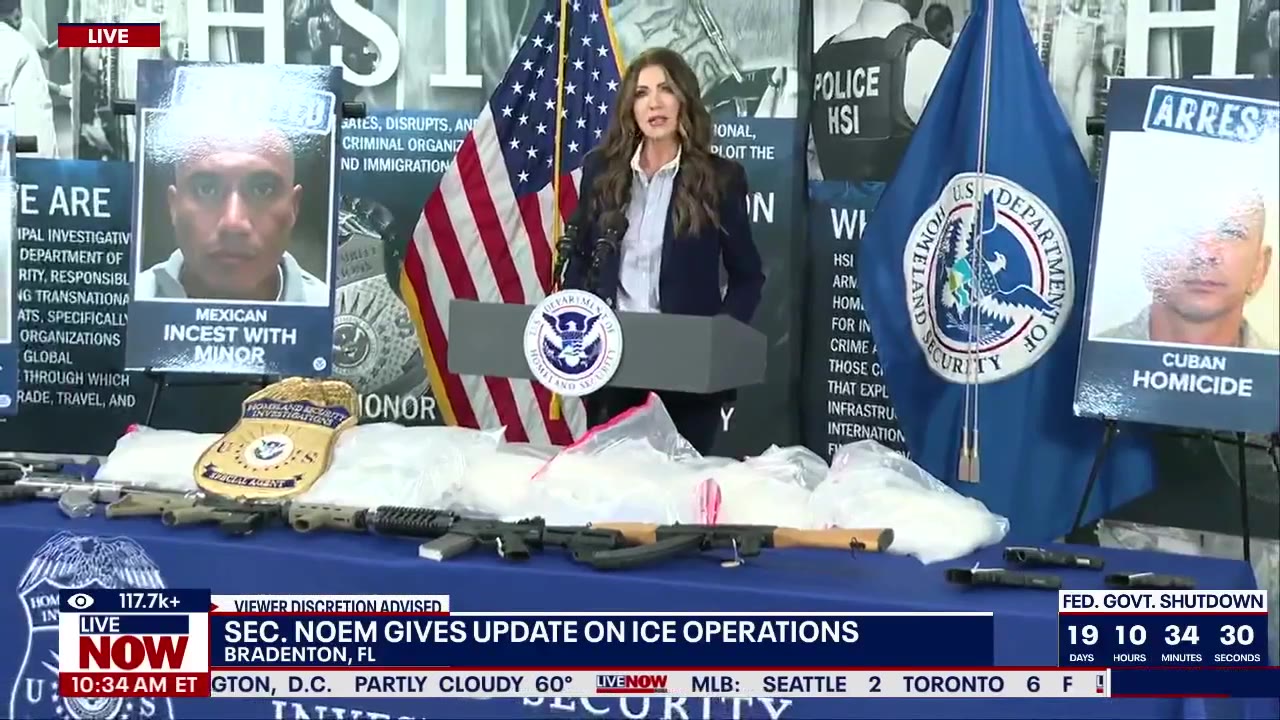 DHS Sec. Noem gives update on ICE operations