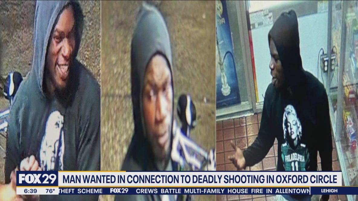 Man wearing unique hoodie wanted for murder in Philadelphia