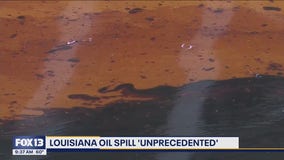 Louisiana oil spill 'unprecedented'