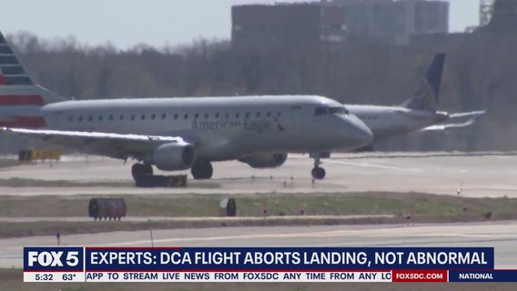American Airlines jet aborts landing at DCA to avoid runway collision