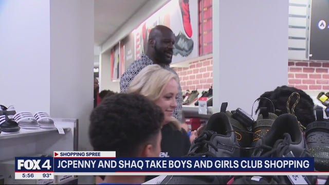 Shaq takes 20 North Texas kids on $500 back-to-school shopping sprees at JCPenney