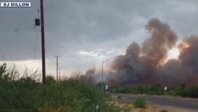 Watch Fire tears through San Carlos in Gila Co.