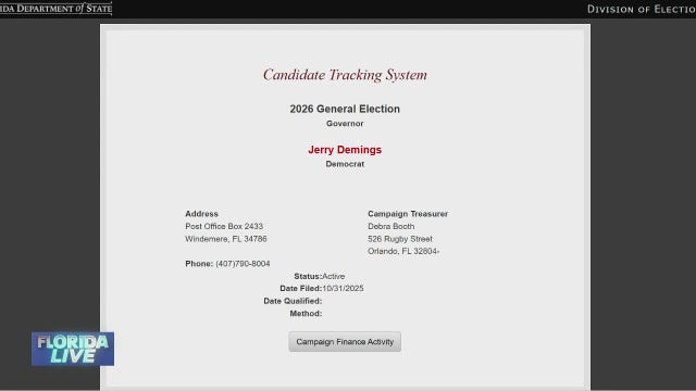 Orange County Mayor Jerry Demings runs for Florida governor