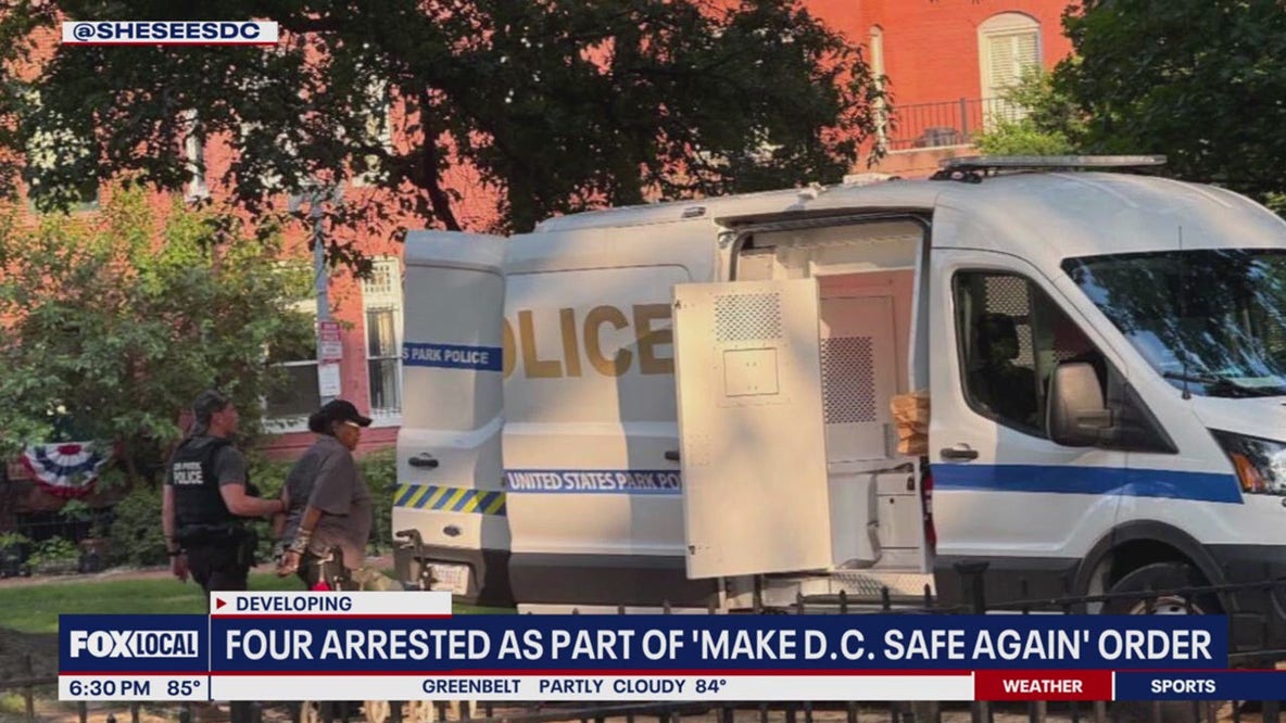 Four arrested in DC for public weed consumption, open containers