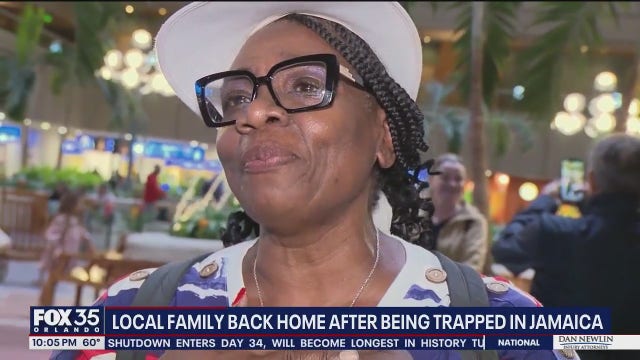 Florida family returns home after being stranded in Jamaica during deadly Hurricane Melissa