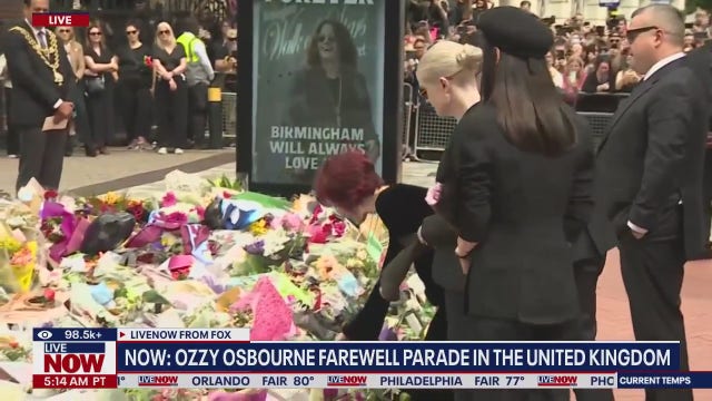 Ozzy Osbourne honored with Black Sabbath Bridge funeral procession