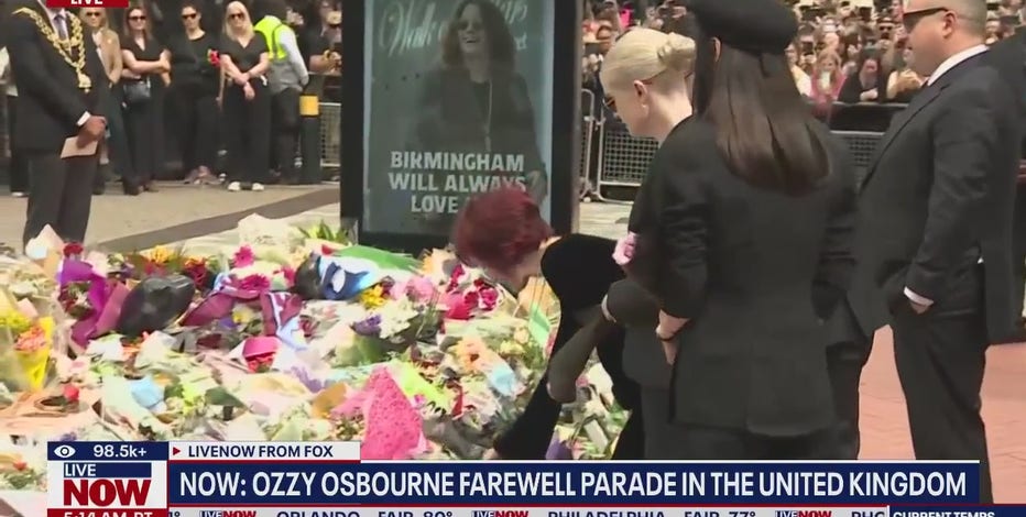 Ozzy Osbourne honored with Black Sabbath Bridge funeral procession