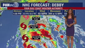 Tropical update: Tropical Storm Debby forms in Gulf