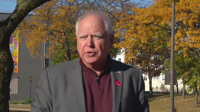 Gov. Walz casts vote for Harris, against St. Paul free childcare tax