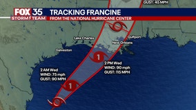 Francine likely to become hurricane on Tuesday