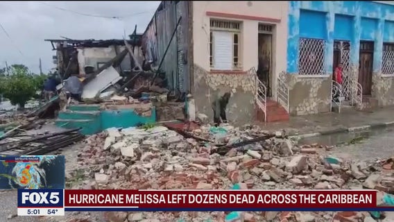 Hurricane Melissa leaves dozens dead across Caribbean