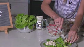 Chicken salad lettuce wrap recipe from Tierra