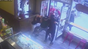 Manhattan coffee shop melee caught on camera