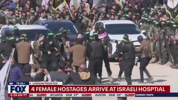 Hamas frees 4 female Israeli soldiers in Gaza ceasefire swap for 200 prisoners
