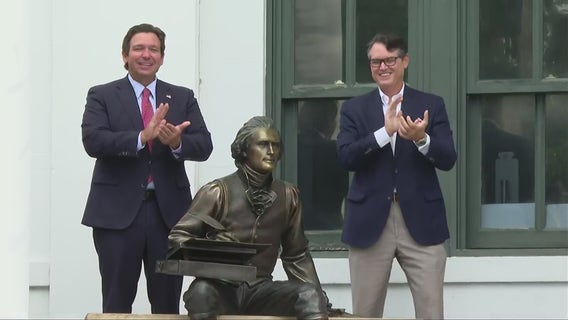 DeSantis unveils Thomas Jefferson statue in Florida