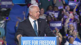 Tim Walz campaigns in Milwaukee