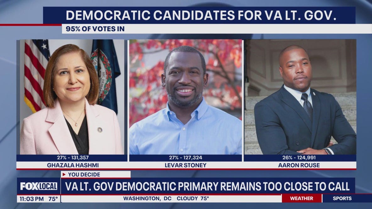 VA Lt. Gov Democratic Primary Remains Too Close To Call