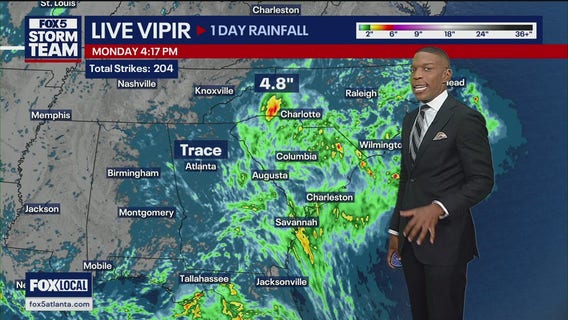 Monday afternoon weather forecast