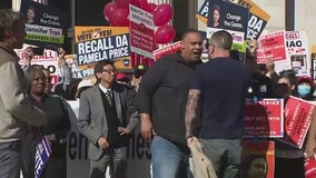 Oakland recall rally devolves into shouting match