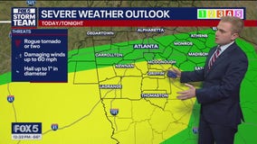 Strong storms possible through Tuesday afternoon