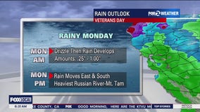 Rain will likely dampen Veteran's Day parades