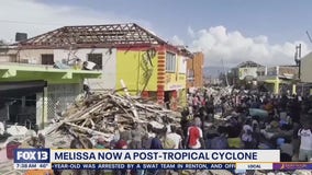 Hurricane Melissa now post-tropical cyclone; aid arrives in Jamaica