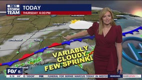 Thursday morning weather forecast