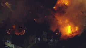 Huge fire rips through multiple apartments in Camden County