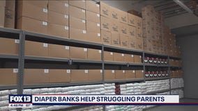 Diaper banks help struggling parents